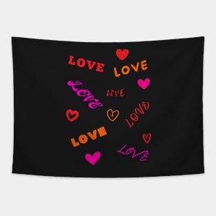 Love and Hearts Tapestry