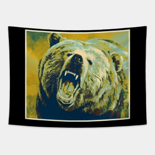 Bear Roar Pop 1 Tapestry
