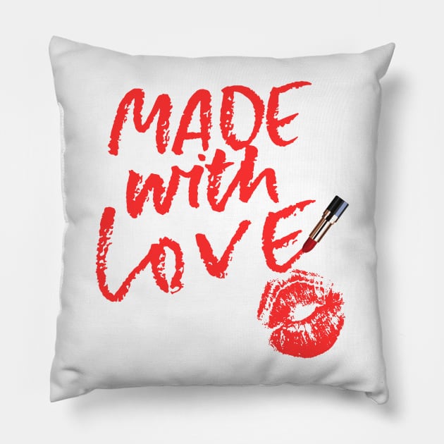 Made with love Pillow by Sravudh Snidvongs