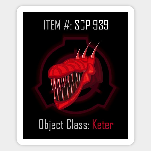 Plush SCP-939 sticker Sticker for Sale by AgentKulu