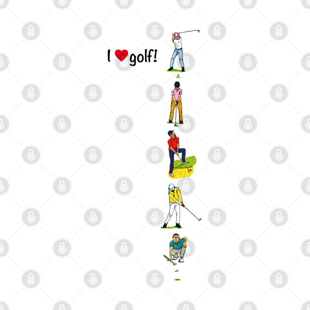 I love golf - golf players by dizzycat-biz