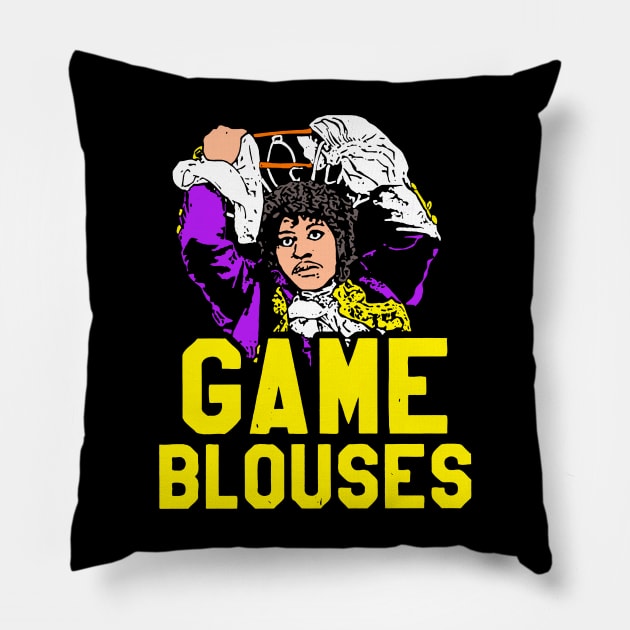 Chappelle GAME BLOUSES Pillow by DEMONS FREE