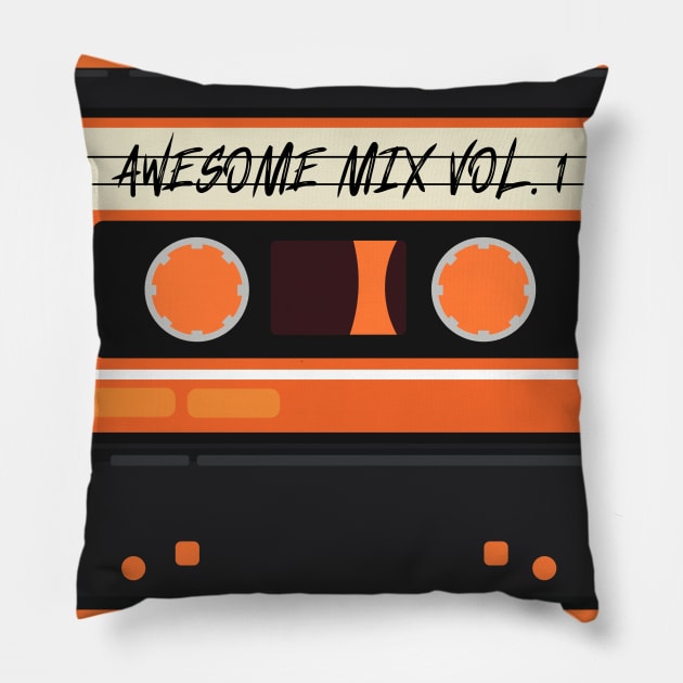 Cassette awesome mixtape Pillow by waltzart