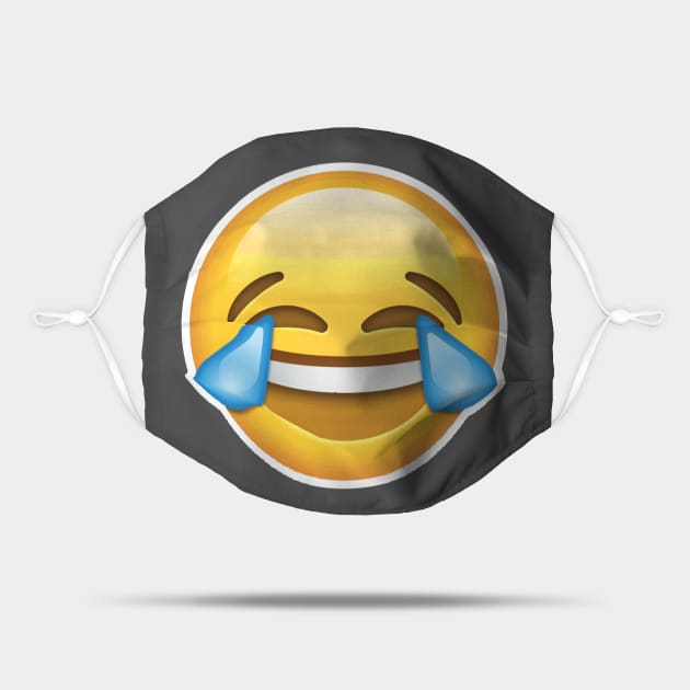 Tears of Joy Emoji - Emoji - Mask TeePublic
