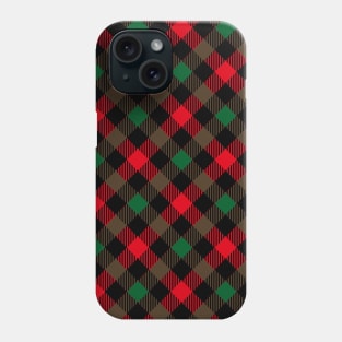 Pride Of Scotland Tartan Green Red And Black Phone Case