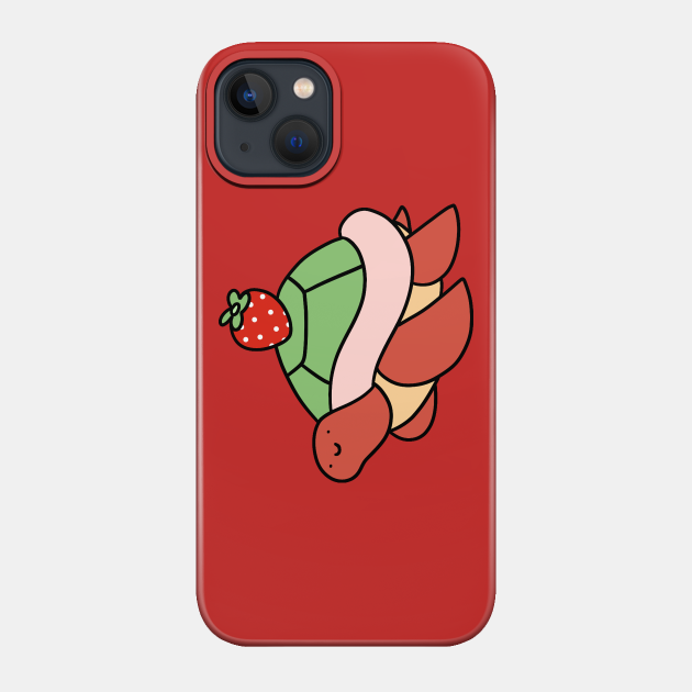 Strawberry Turtle - Turtle - Phone Case