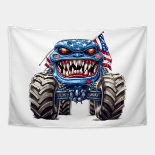 4th of July Monster Truck #6 Tapestry