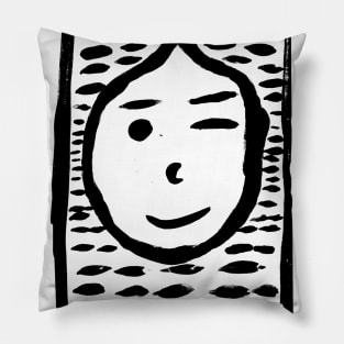 A wink Pillow