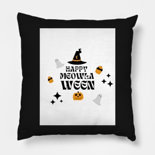 Happy Meowla Ween Pillow