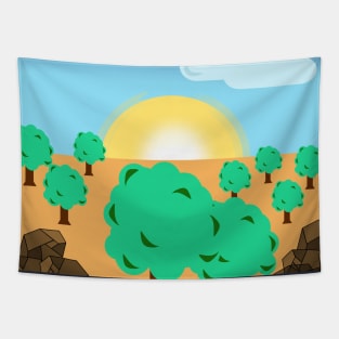 Beautiful sunrise landscape view Tapestry