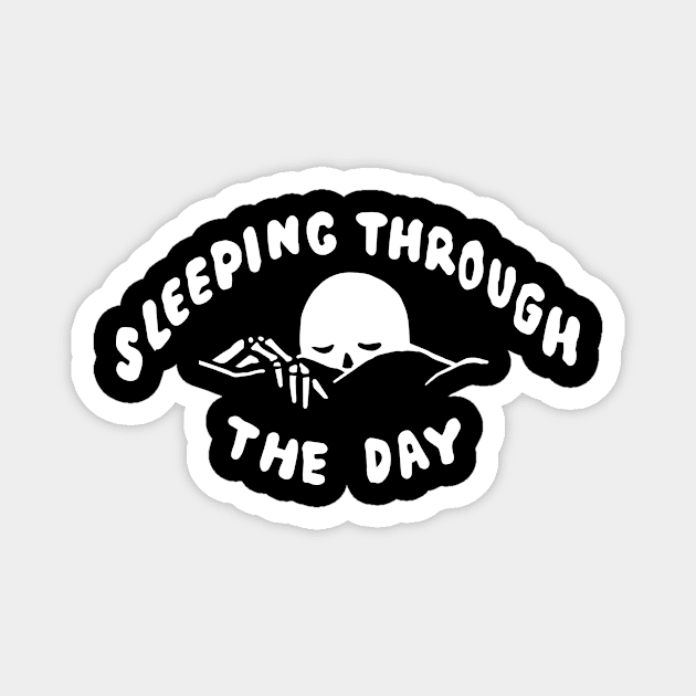 Sleeping Through The Day Magnet by CATSNEEZE