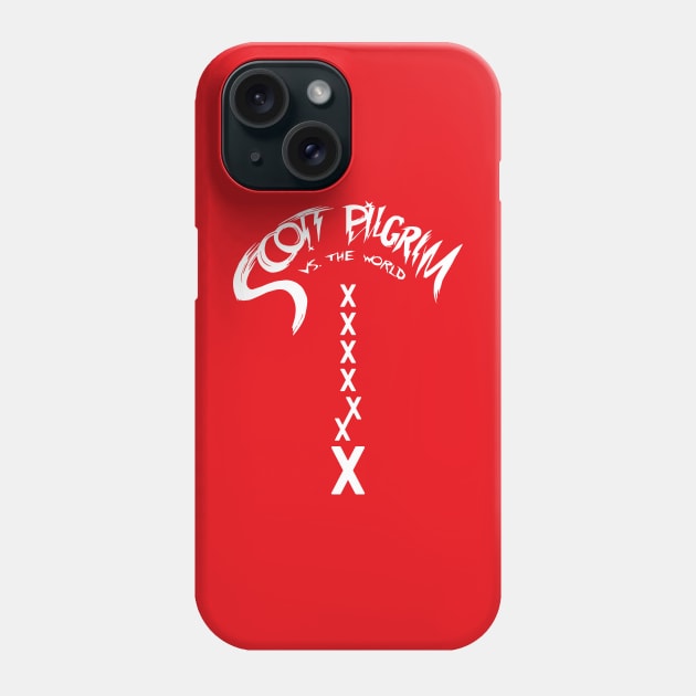 Scott Pilgrim - Seven Evil Exes (White) Phone Case by fhespinosa