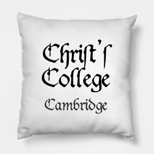 Cambridge Christ's College Medieval University Pillow