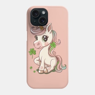 Cute St Patricks Day Unicorn Phone Case