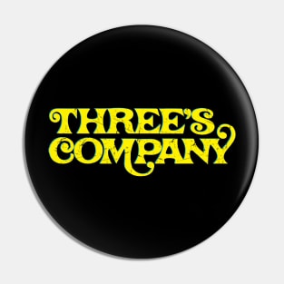 Three's Company // Retro Typography Design Pin