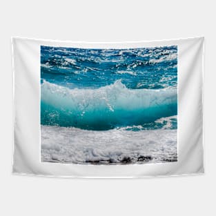 Blue ocean waves Tapestry