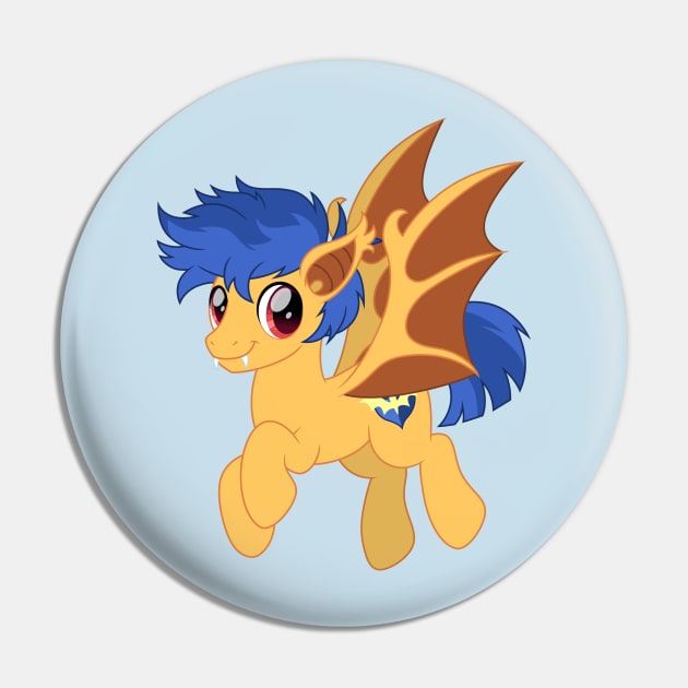 Flash Sentry bat pony redraw Pin by CloudyGlow