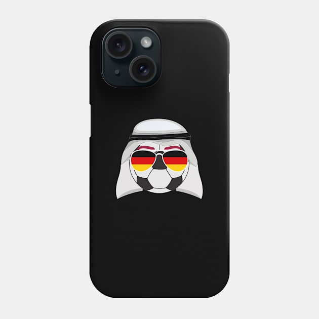 Germany Flag inside Sunglasses With Soccer Ball and Shemagh Phone Case by DexterFreeman