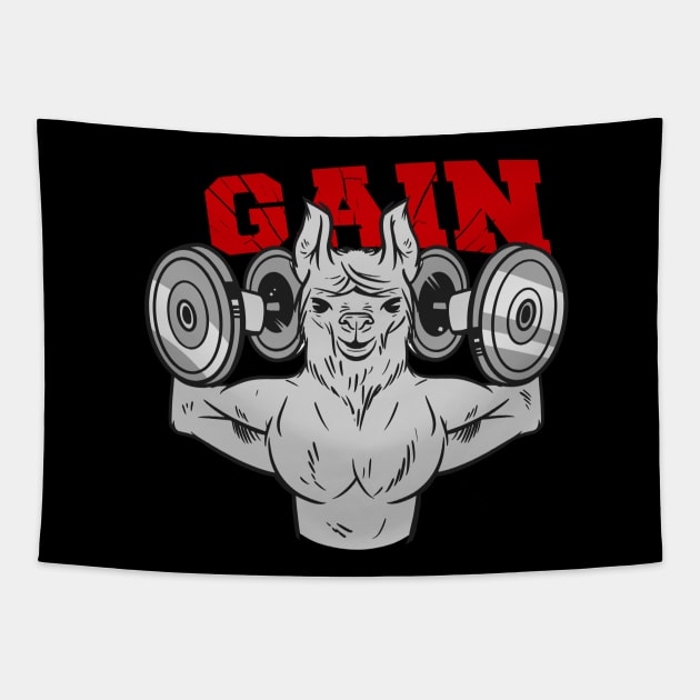 Best Gym Motivation Workout Fitness Bodybuilder Fun Tapestry by KK-Royal