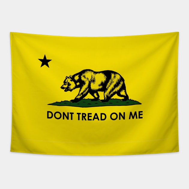 California Republic Gadsen Flag Tapestry by Lakeview Apparel