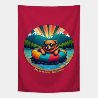 Big Bear Lake, California Animals Wearing Sunglasses Kids & Adults Tapestry