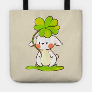 Bunny with clover Tote