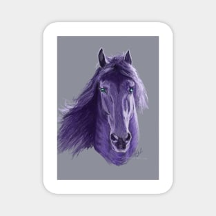 Purple Horse Magnet