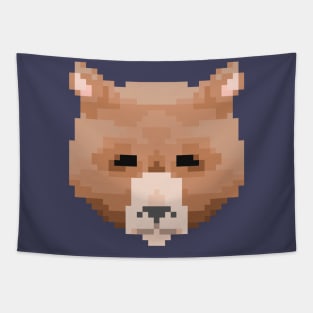 Pixel Bear Tapestry