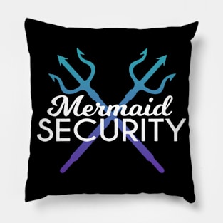 Mermaid security Funny Graphic Womens Girl T-Shirt Pillow