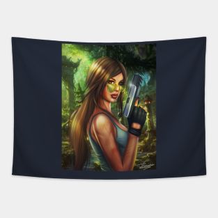 Lara Croft Tapestry