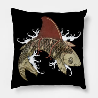 Koi Fish with a Shark Fin Pillow