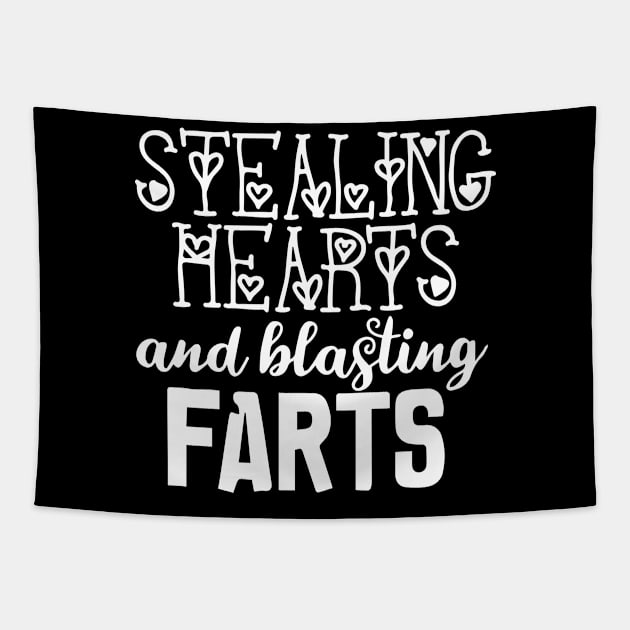 Stealing Hearts & Blasting Farts Tapestry by pako-valor