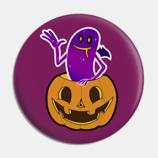 Ghost in a Pumpkin Pin