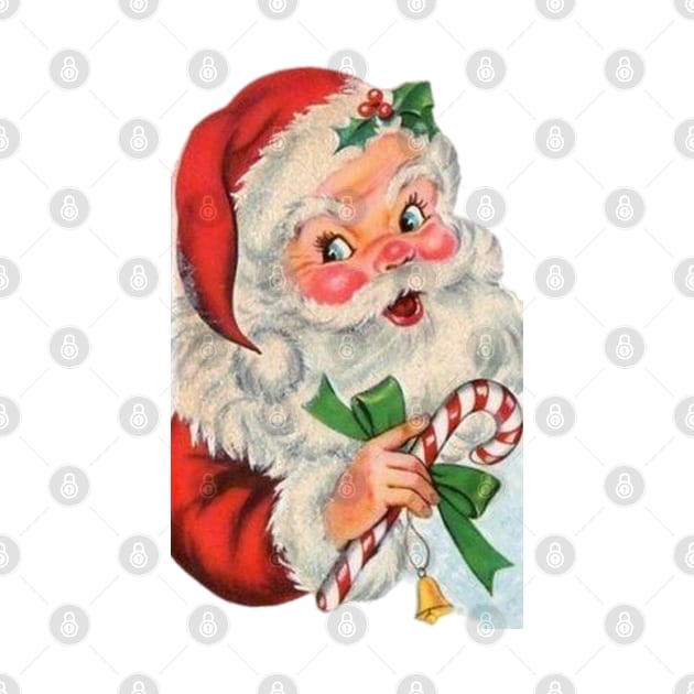 Retro Vintage Pink Santa Claus by Fanu2612