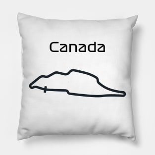 F1 canada track design Pillow