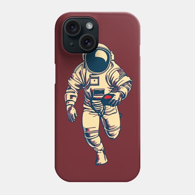 Astronaut Football Player Phone Case by DesignArchitect