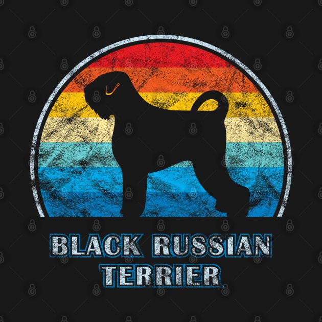 Black Russian Terrier Vintage Design Dog by millersye