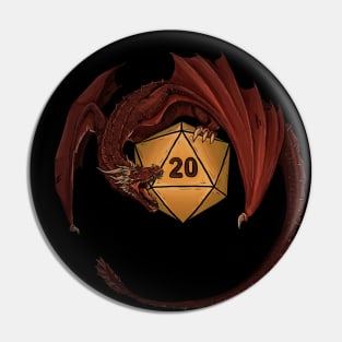 DnD dragon symbol Pin