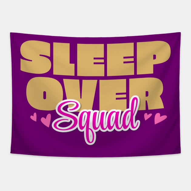 VIP Sleepover Squad Slumber Party Pajamas Tapestry by BrightLightArts