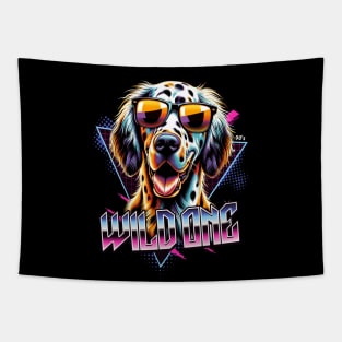 Wild One English Setter Dog Tapestry