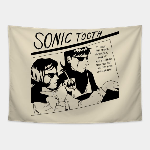 Sonic Tooth Tapestry by PeachyDoodle