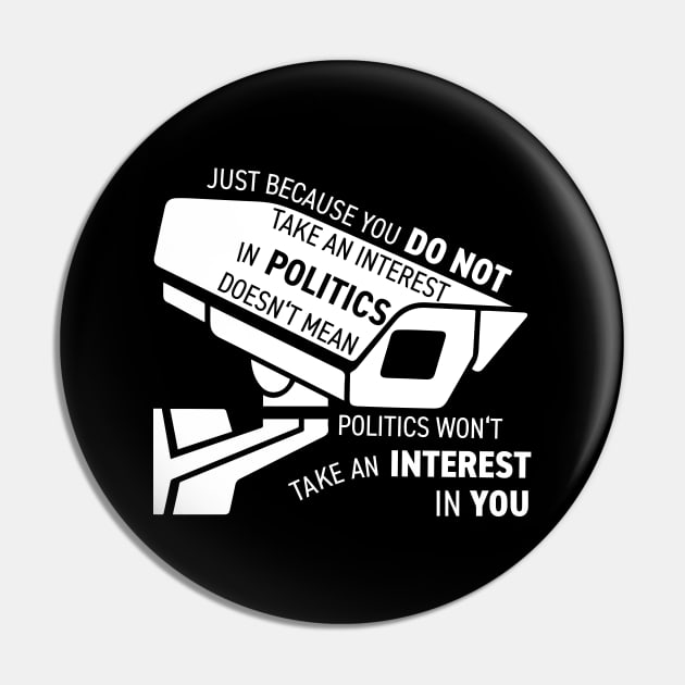 Politics (White) Pin by Graograman