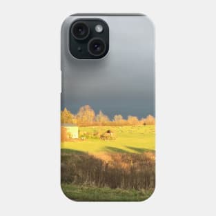 German landscape before storm Phone Case