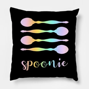 Spoonie (Pastel Rainbow) Pillow