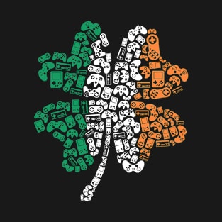 St Patricks Day Videogame Controllers T-Shirt