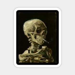 Van Gogh, Skull of a Skeleton with Burning Cigarette, 1885–86 Magnet