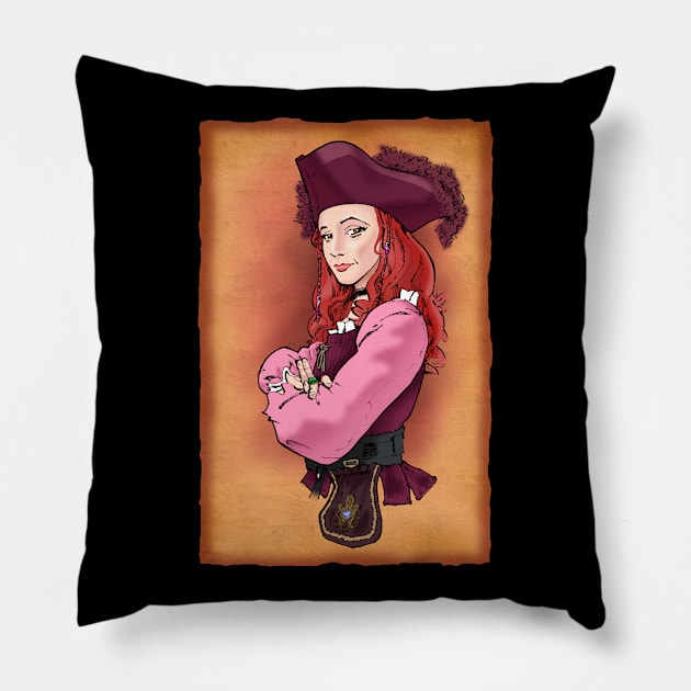 Pirate Redd Poster Pillow by frankpepito