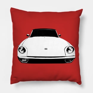 Jensen Healey 1970s classic British sports car monoblock black/white Pillow