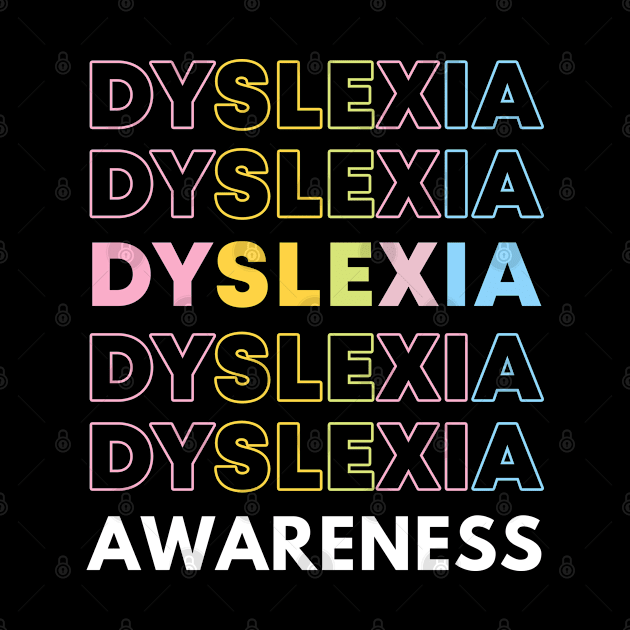 Dyslexia Awareness by Color Fluffy