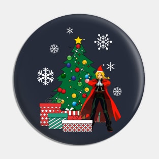 Edward Elric Around The Christmas Tree Pin